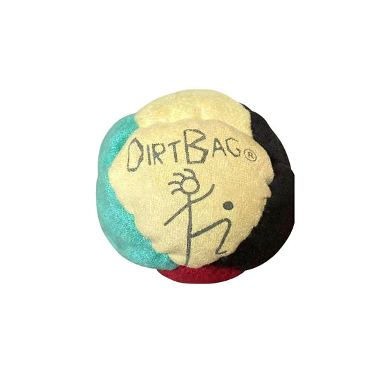 Dirtbag Footbag Assorted Colors Fabric with Writing Sand Filled